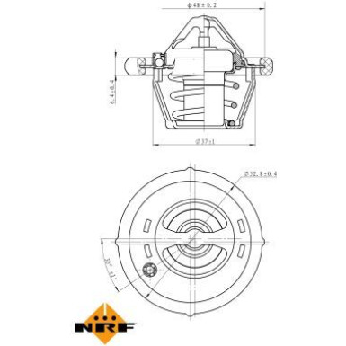 NRF | Thermostat, Kühlmittel | 725159