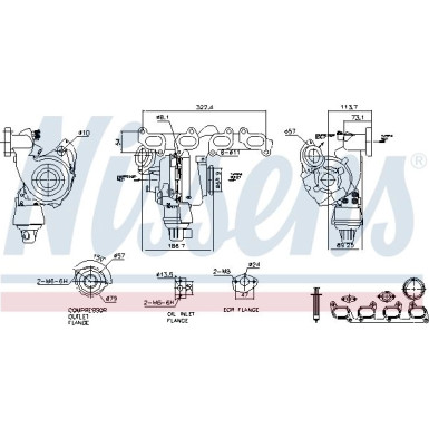 Nissens | Lader, Aufladung | 93285