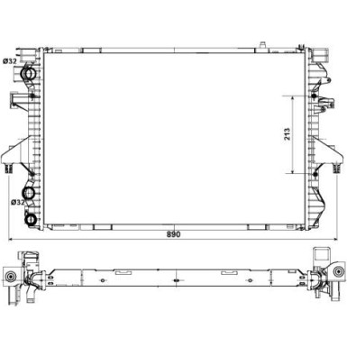 NRF | Kühler, Motorkühlung | 53796