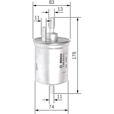 BOSCH | Kraftstofffilter | F 026 403 012