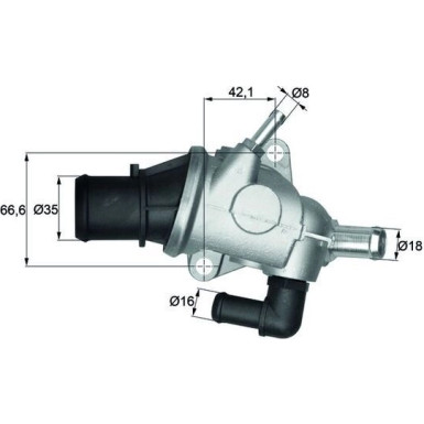 Mahle | Thermostat, Kühlmittel | TI 125 88