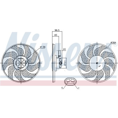 Nissens | Lüfter, Motorkühlung | 85704