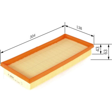 BOSCH F 026 400 140 Luftfilter