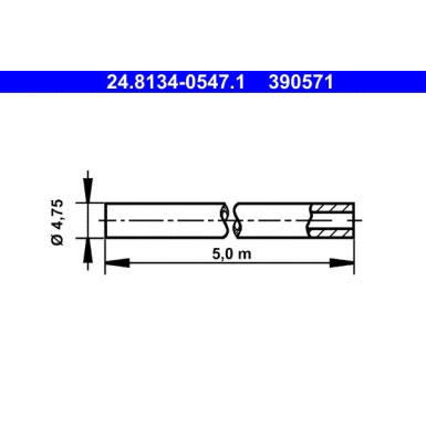 ATE | Bremsleitung | 24.8134-0547.1