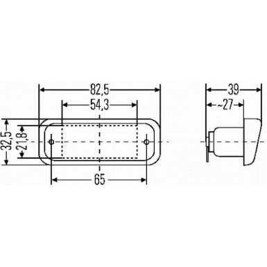 Hella | Kennzeichenleuchte | 2KA 005 049-011