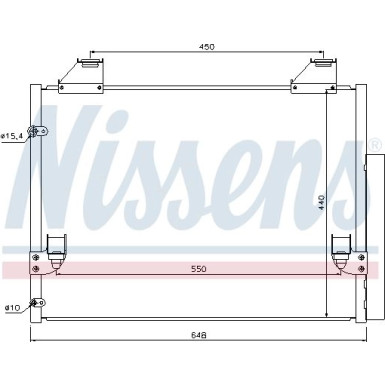 Nissens | Kondensator, Klimaanlage | 940083