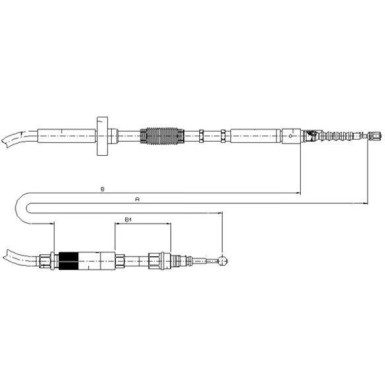 Textar | Seilzug, Feststellbremse | 44006000