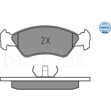 Meyle | Bremsbelagsatz, Scheibenbremse | 025 212 0217
