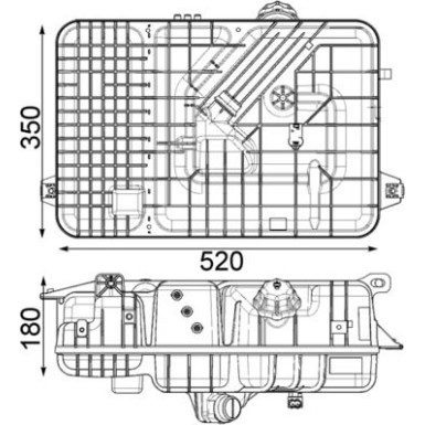 Mahle | Ausgleichsbehälter, Kühlmittel | CRT 236 000P