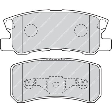 Ferodo | Bremsbelagsatz, Scheibenbremse | FDB1604
