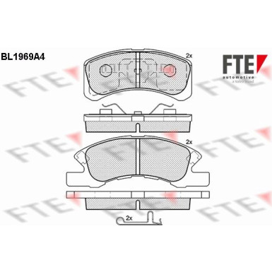 FTE | Bremsbelagsatz, Scheibenbremse | 9010553