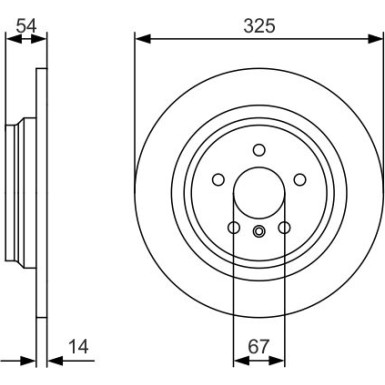 BOSCH | Bremsscheibe | 0 986 479 D10