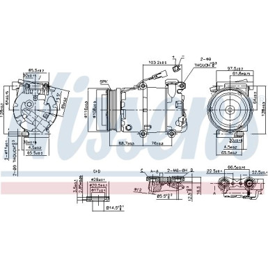 Nissens | Kompressor, Klimaanlage | 89234