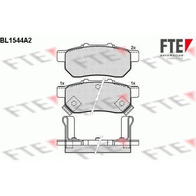 FTE | Bremsbelagsatz, Scheibenbremse | 9010240