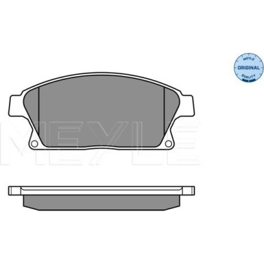 Meyle | Bremsbelagsatz, Scheibenbremse | 025 250 3418/W