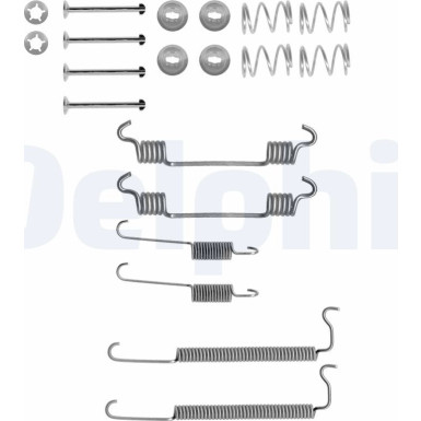 Delphi | Zubehörsatz, Bremsbacken | LY1357 Delphi | Zubehörsatz, Bremsbacken | LY1357