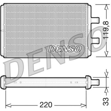 Denso | Wärmetauscher, Innenraumheizung | DRR12007