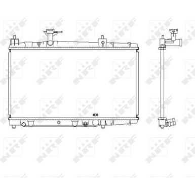 NRF | Kühler, Motorkühlung | 53448