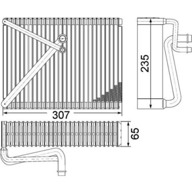 Mahle | Verdampfer, Klimaanlage | AE 87 000P