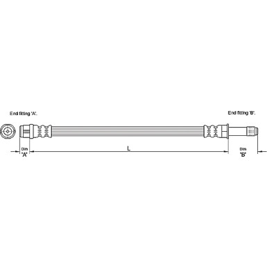 Metzger | Bremsschlauch | 4110275