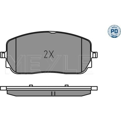 Meyle | Bremsbelagsatz, Scheibenbremse | 025 229 4419/PD