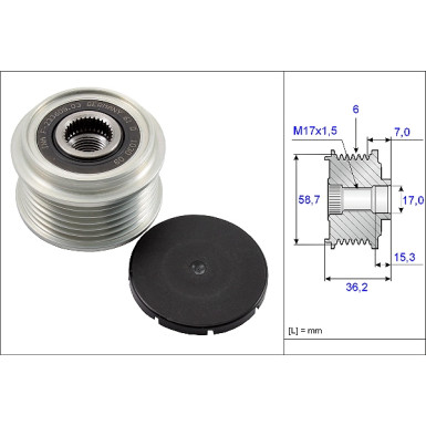 INA | Generatorfreilauf | 535 0098 10