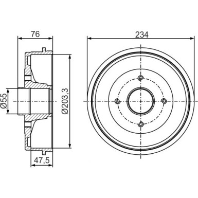 BOSCH | Bremstrommel | 0 986 477 290