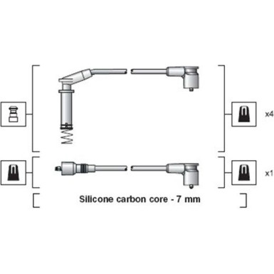Magneti Marelli | Zündleitungssatz | 941318111154
