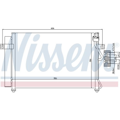 Nissens | Kondensator, Klimaanlage | 94815