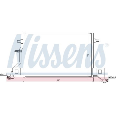 Nissens | Kondensator, Klimaanlage | 940002