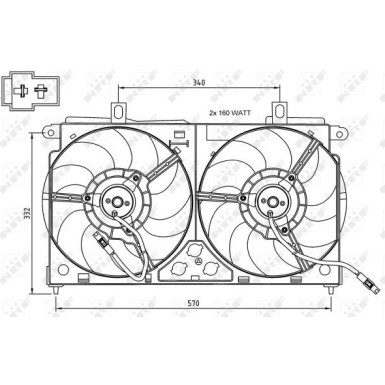 NRF | Lüfter, Motorkühlung | 47048