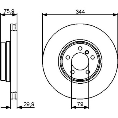 BOSCH | Bremsscheibe | 0 986 479 475