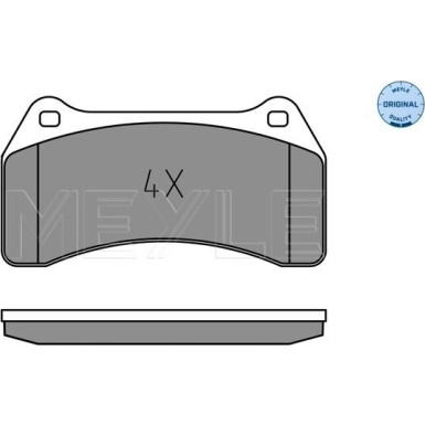 Meyle | Bremsbelagsatz, Scheibenbremse | 025 234 8916