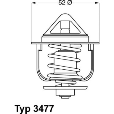 Wahler | Thermostat, Kühlmittel | 3477.88D