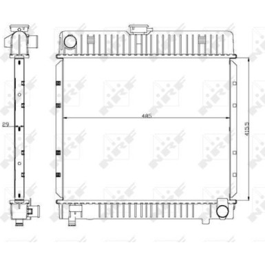 NRF | Kühler, Motorkühlung | 504250