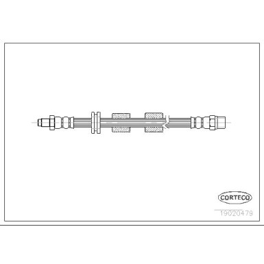 Corteco | Bremsschlauch | 19020479