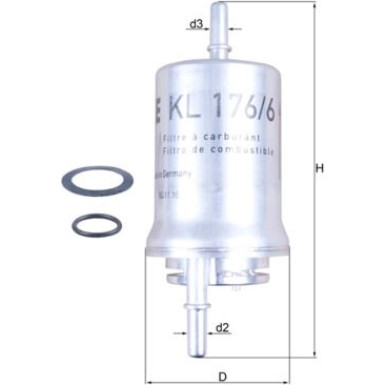 Knecht | Kraftstofffilter | KL 176/6D