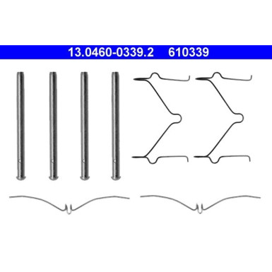 ATE | Zubehörsatz, Scheibenbremsbelag | 13.0460-0339.2