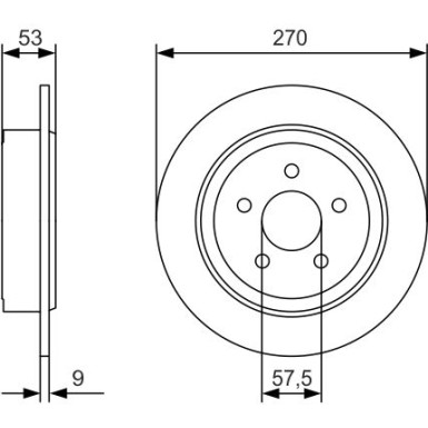 BOSCH | Bremsscheibe | 0 986 479 A79