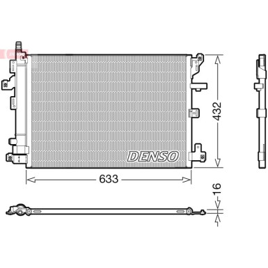 Denso | Kondensator, Klimaanlage | DCN33012