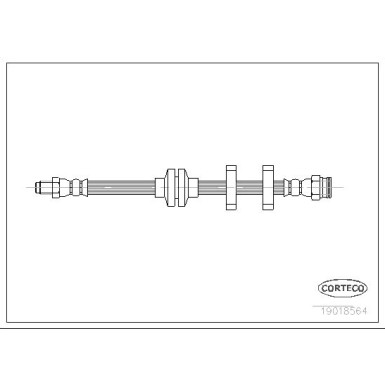 Corteco | Bremsschlauch | 19018564