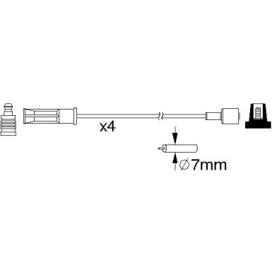 BOSCH | Zündleitungssatz | 0 986 357 184