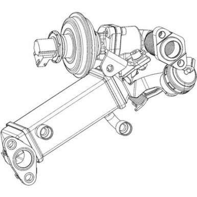 Mahle | Kühler, Abgasrückführung | CE 7 000P