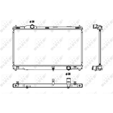 NRF | Kühler, Motorkühlung | 53680