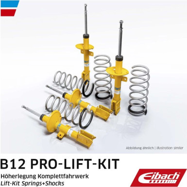 Eibach | Fahrwerkssatz, Federn/Dämpfer | Fahrwerkssatz Federn Dämpfer B12 Lift Kit Höherlegung | E93-26-003-01-22