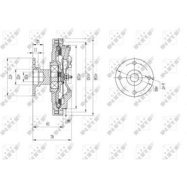 NRF | Kupplung, Kühlerlüfter | 49573