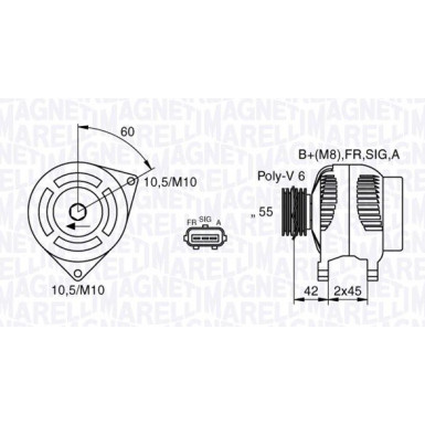 Magneti Marelli | Generator | 063377416010