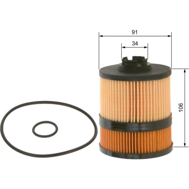 BOSCH 1 457 429 302 Ölfilter