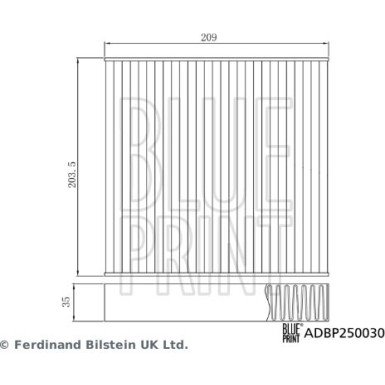 Blue Print | Filter, Innenraumluft | ADBP250030