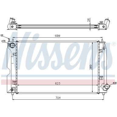 Nissens | Kühler, Motorkühlung | 64647A